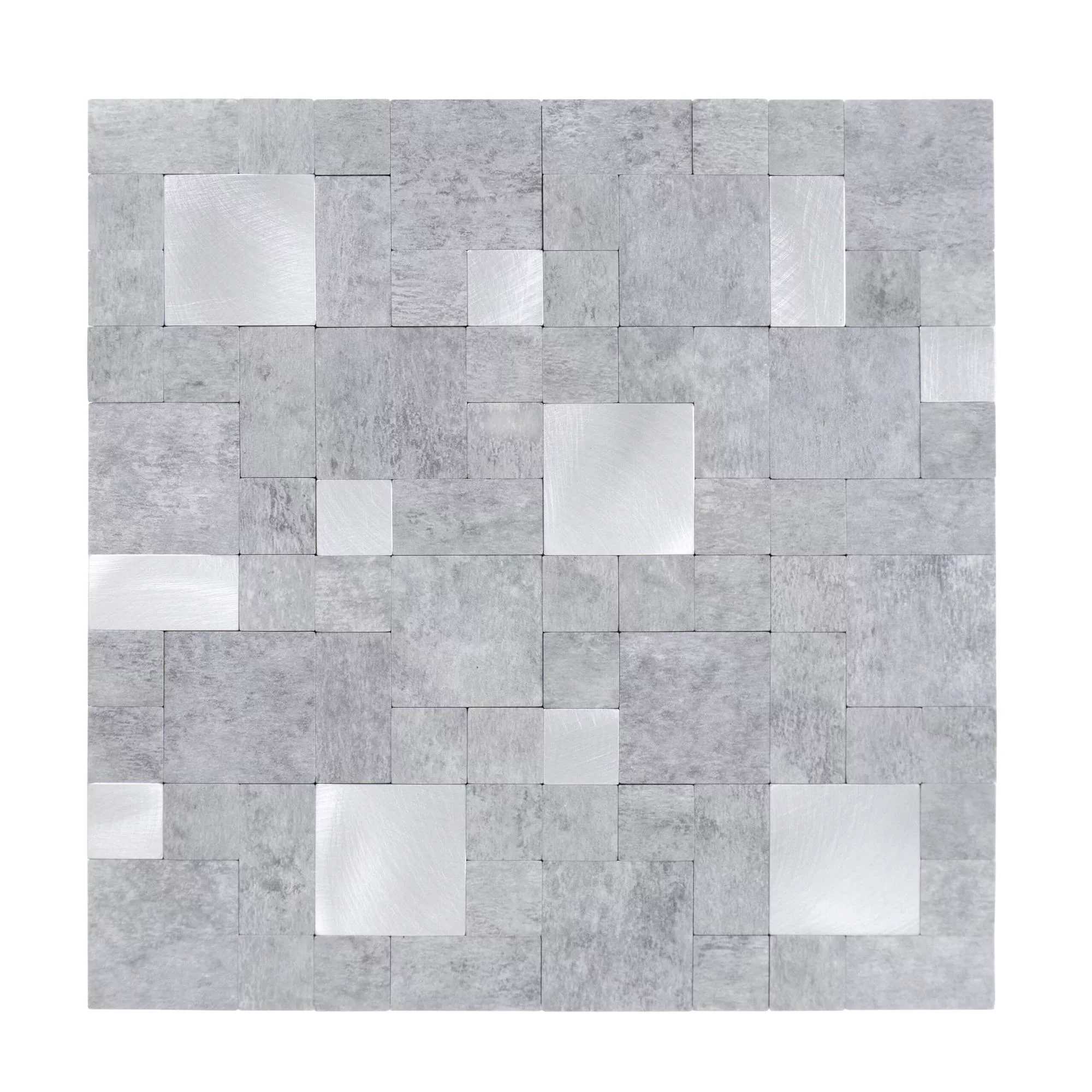 zelfklevende-steenlook-tegels,-vierkant/rechthoekig-1m².-11-pcs-steenlook-lichtgrijs-zilver